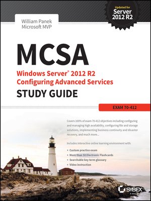 cover image of MCSA Windows Server 2012 R2 Configuring Advanced Services Study Guide